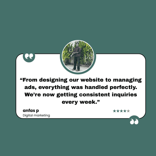 Digital Marketing Specilist In Nilambur,Malappuram-Testimonial